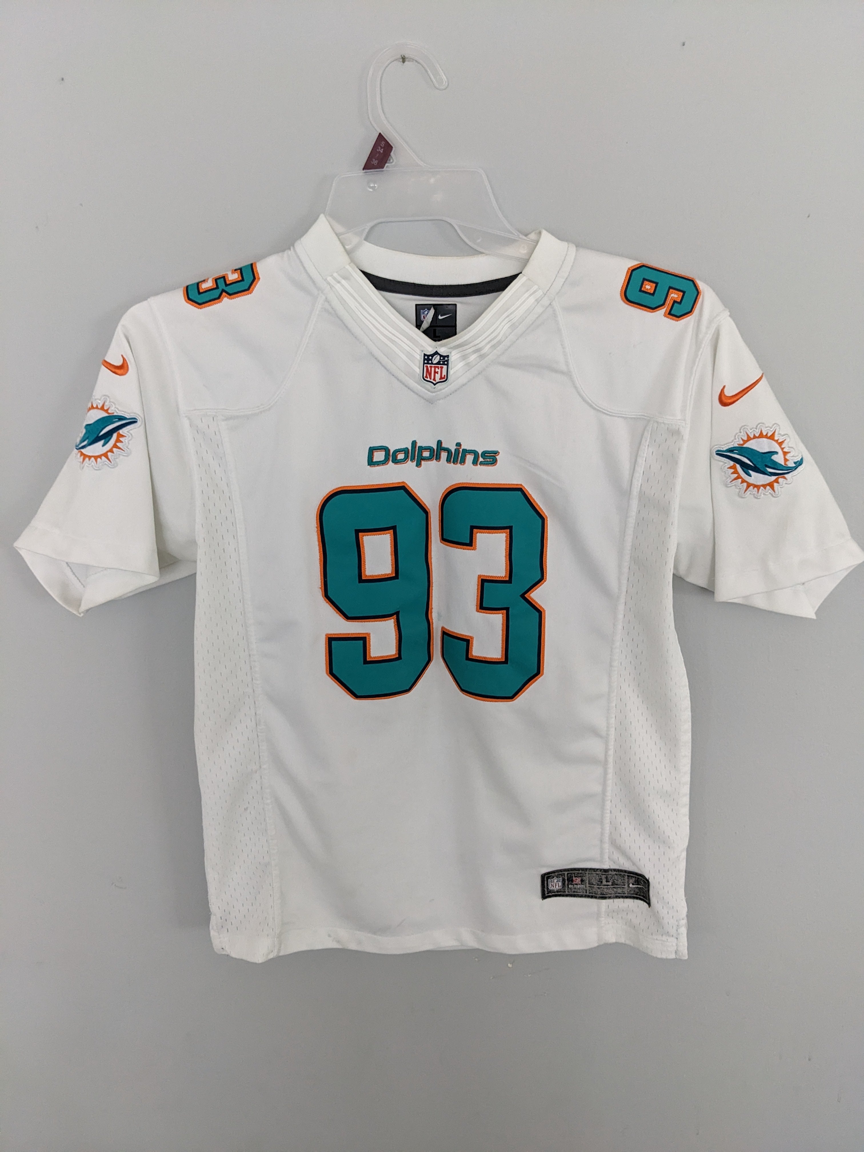 miami dolphins ndamukong suh #93 nike NFL White Jersey M mens