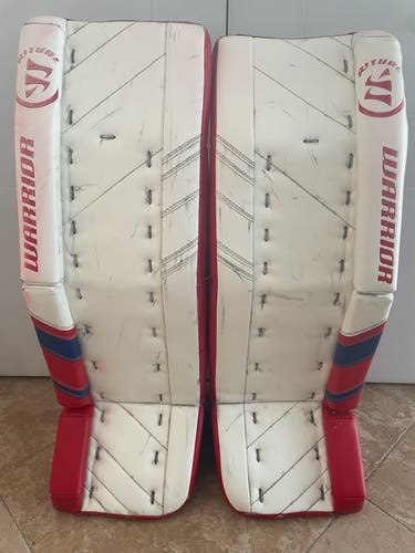 WARRIOR RITUAL G3 SR (33+1.5) GOALIE HOCKEY LEG PADS (USED)