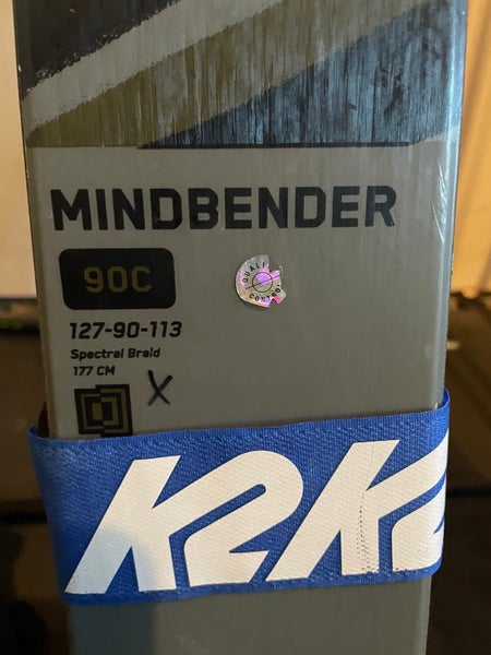 Used Men's 2022 K2 177 cm All Mountain MindBender 90c Skis With Bindings Max Din 13