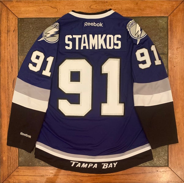 NHL Reebok Tampa Bay Lightning #91 Steven Stamkos Men Jersey