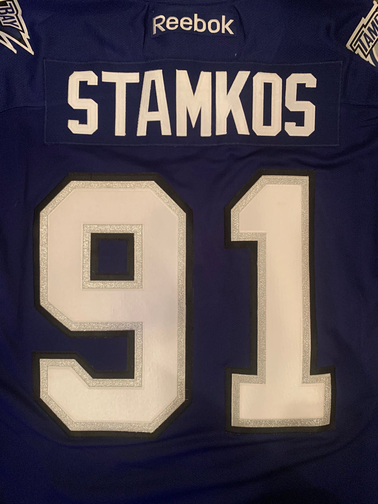 Reebok, Shirts, Tampa Bay Lightning Jersey Mens Medium Black Reebok  Stephen Stamkos Nhl Hockey