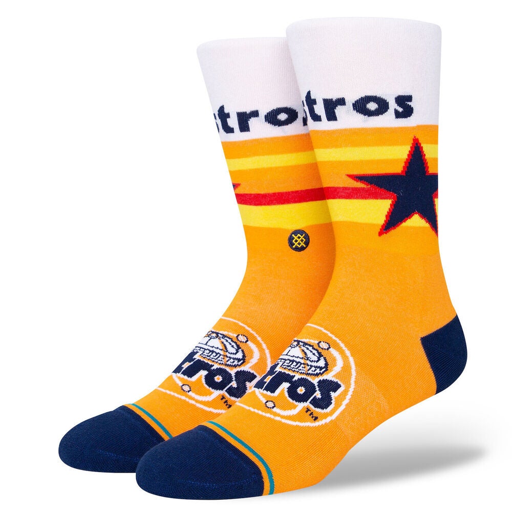 Officially Licensed MLB Houston Astros 2022 World Series Champs Socks, Size Large | for Bare Feet