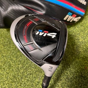 TaylorMade M4 3 15* Fairway Wood, Atmos Regualr Flex, RH