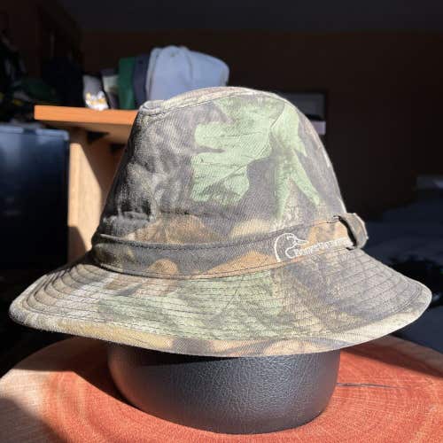 Vintage Ducks Unlimited Camouflage Safari Cowboy Hunting Camo Hat Size Medium M