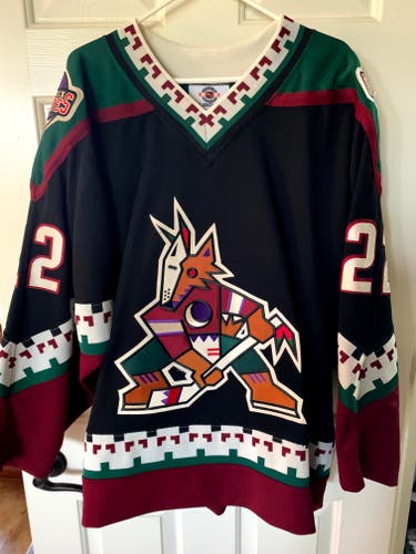 NHL Phoenix Coyotes Vintage #22 Mike Gartner Authentic Jersey