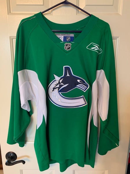 Tonight, the Vancouver Canucks will be wearing these throwback jerseys  during Warm-Ups as part of their 2000's night celebrations. :  r/hockeyjerseys