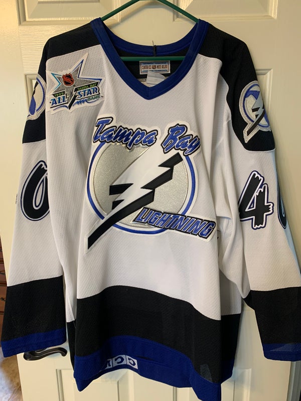 1992-1996 Original Tampa Bay Lightning Jersey 90s Lightning 