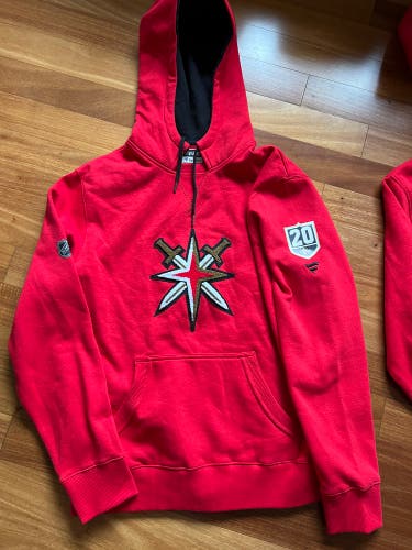 Chandler Stephenson Player TEAM ISSUE Vegas Golden Knights Fanatics Authentic Pro Hoodie L Game Used