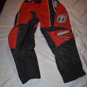 Shift Assault Live Out Loud Motocross Race Pants, Black/Red, Size 32