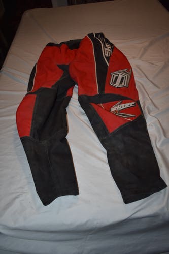 Shift Assault Live Out Loud Motocross Race Pants, Black/Red, Size 32