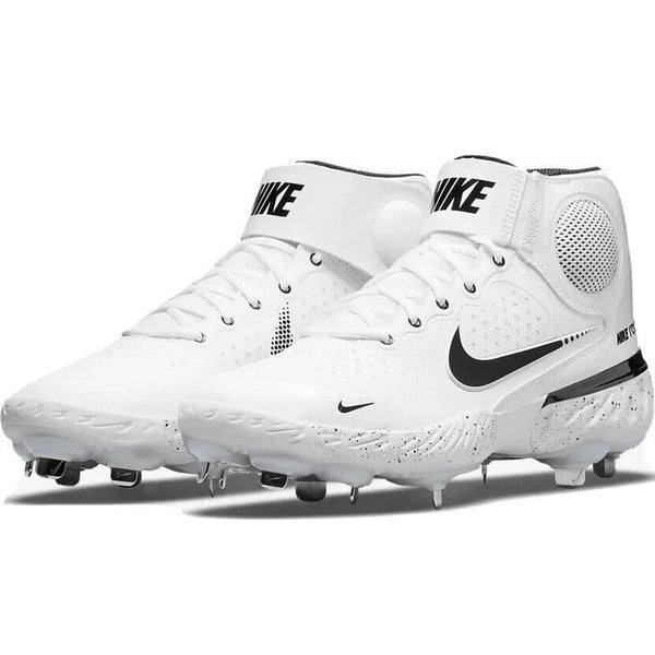 White New Adult Men's Size 9 (Women's 10) Metal Nike High Top Nike alpha huarache elite 3