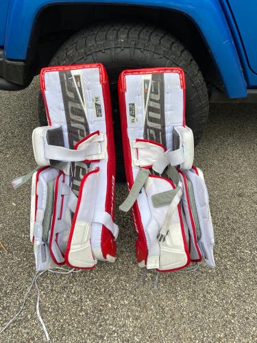 Used 36" Bauer Supreme 3S Goalie Leg Pads