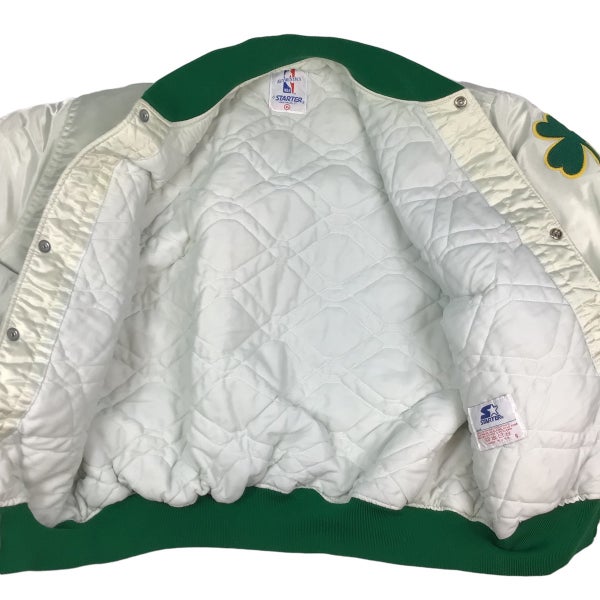 Boston Celtics Vintage Starter Made In USA White Satin Jacket