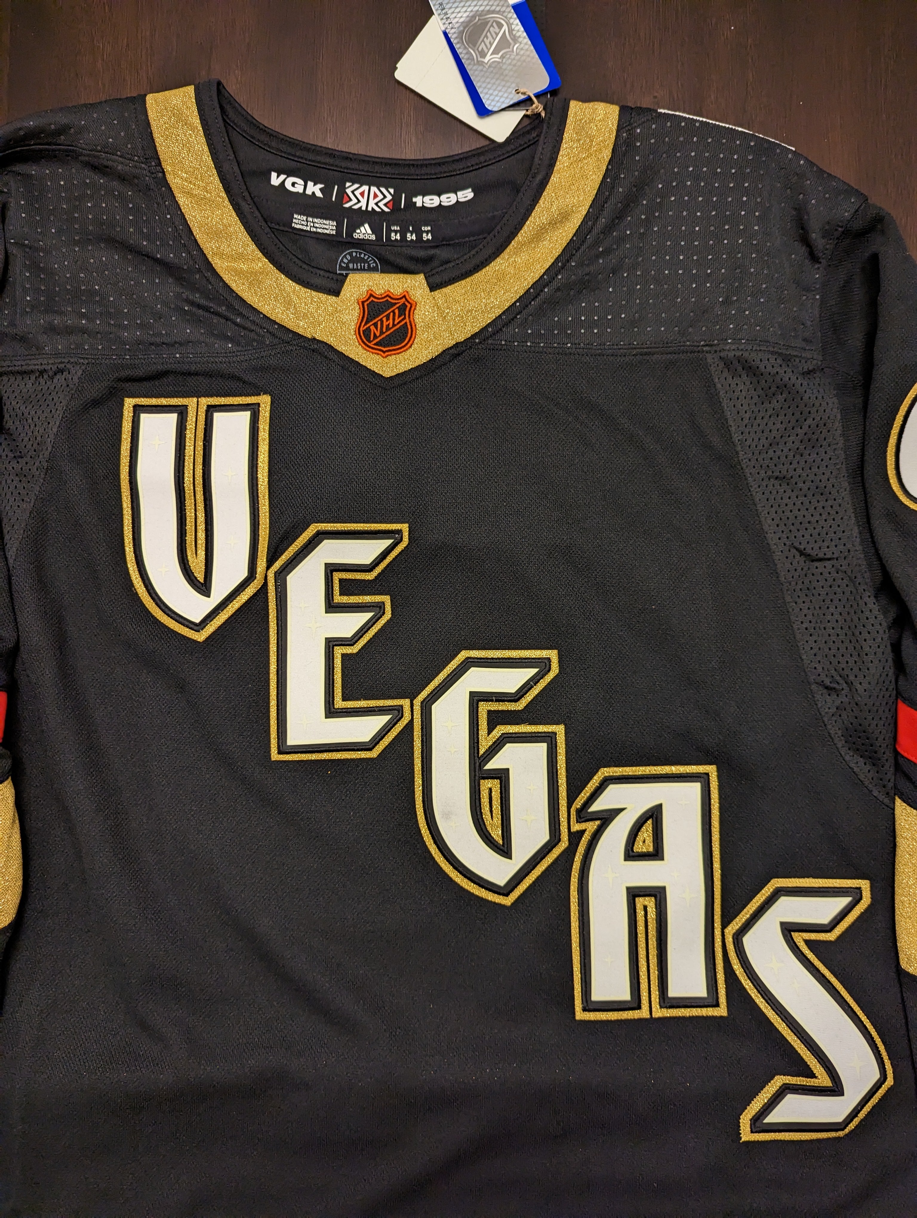 Vegas Golden Knights Vegas Strong Adidas Jersey #17 Size 52