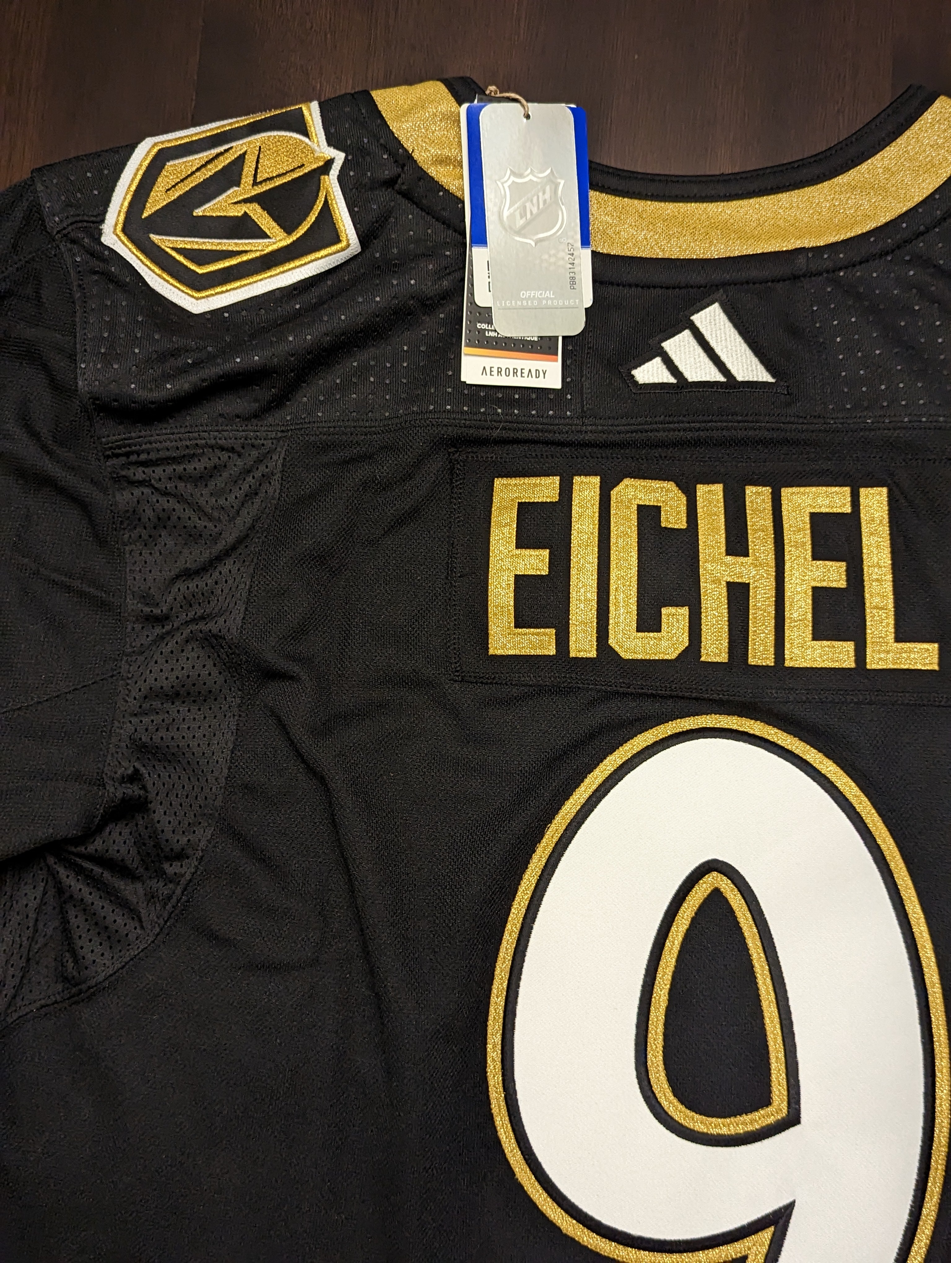 Vegas Golden Knights Adidas Auth. NHL Jersey 50-56 Primegreen NWT Eichel #9