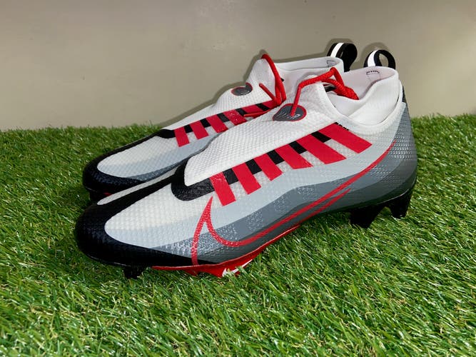 Nike Vapor Edge Pro 360 Black Red White Football Cleats DQ3670-061 Men Size 7.5