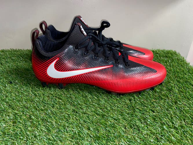 Nike Vapor Untouchable Pro PF Football Cleats Red Black 839924-602 Men Size 13.5
