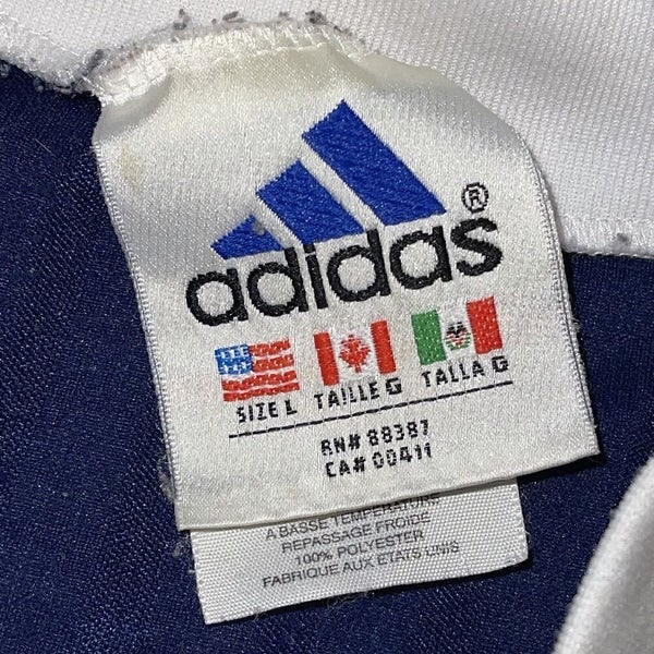 Adidas Soccer Jersey Shirt Mesh Stripes Short Sleeve Men's Large SidelineSwap