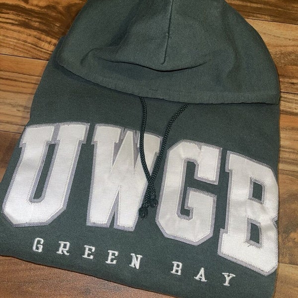 Vtg UWGB Phoenix Nike Center Swoosh Hoodie Green Bay University Travis  Scott