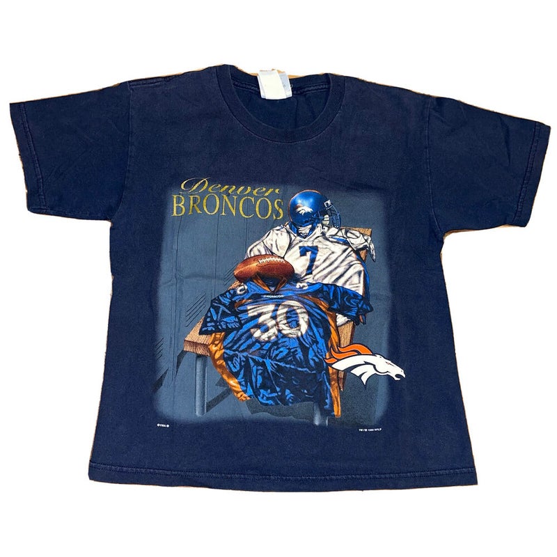 Mitchell & Ness Denver Broncos Vintage Superbowl Tee Vintage Blue