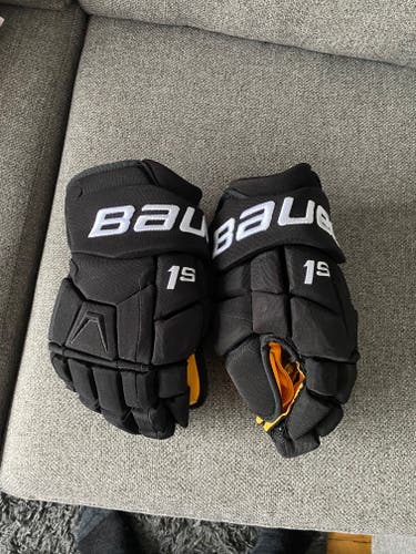 Bauer Supreme 1S Gloves 13" Pro Stock Yellow Palms