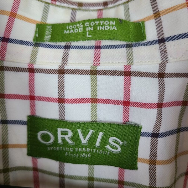 Shirt Orvis Sporting Traditions Since 1856 Long Sleeve L Check Men's