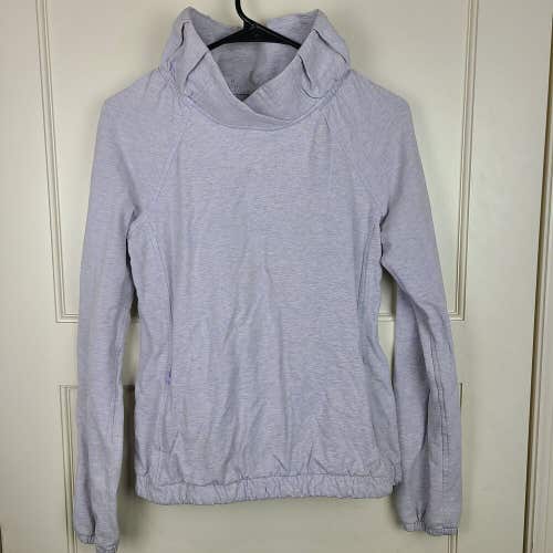 Lululemon Press Pause Pullover Funnel Neck Sweatshirt Heather Purple Size: 4