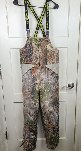 Cabela’s Zonz Woodland Adjustable Strap Insulated Bibs Hunting Youth Size: XL
