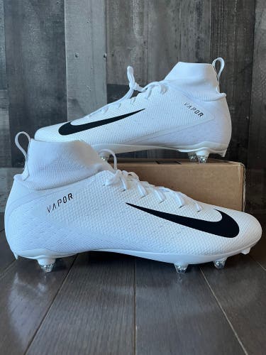 Nike Vapor Untouchable Pro 3 Football Cleats White AO3022-100 Sz 14
