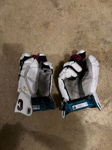 Used Player's Maverik large M4 Lacrosse Gloves