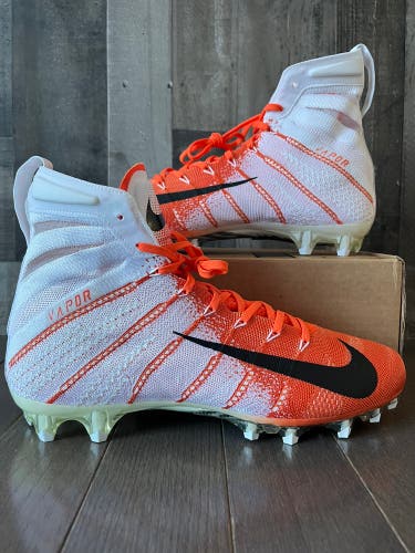 Nike Vapor Untouchable 3 Elite Football Cleats Orange White