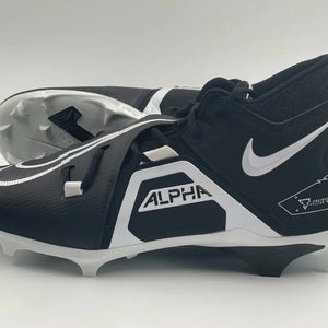 Nike Alpha Menace Pro 3 “Black White” Football Cleats Size 10
