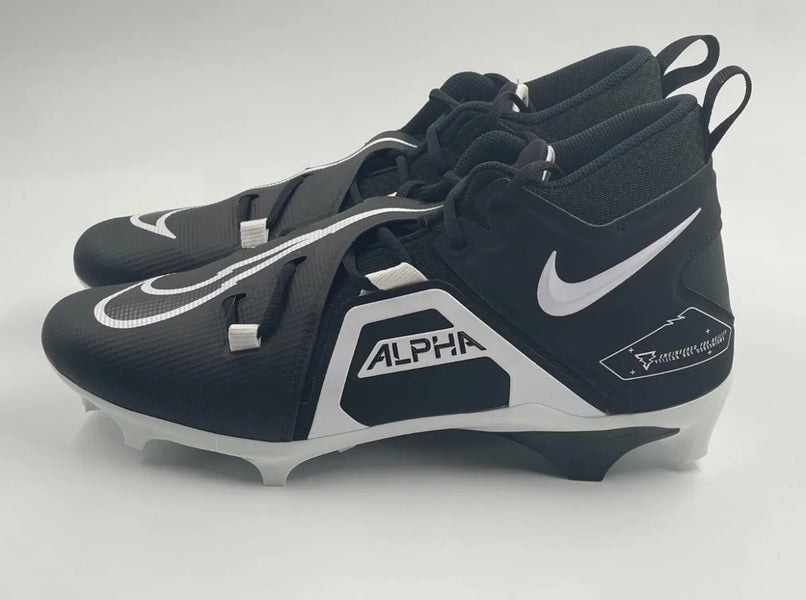 Nike Alpha Menace Pro 3 “Black White” Football Cleats Size  display picture 3