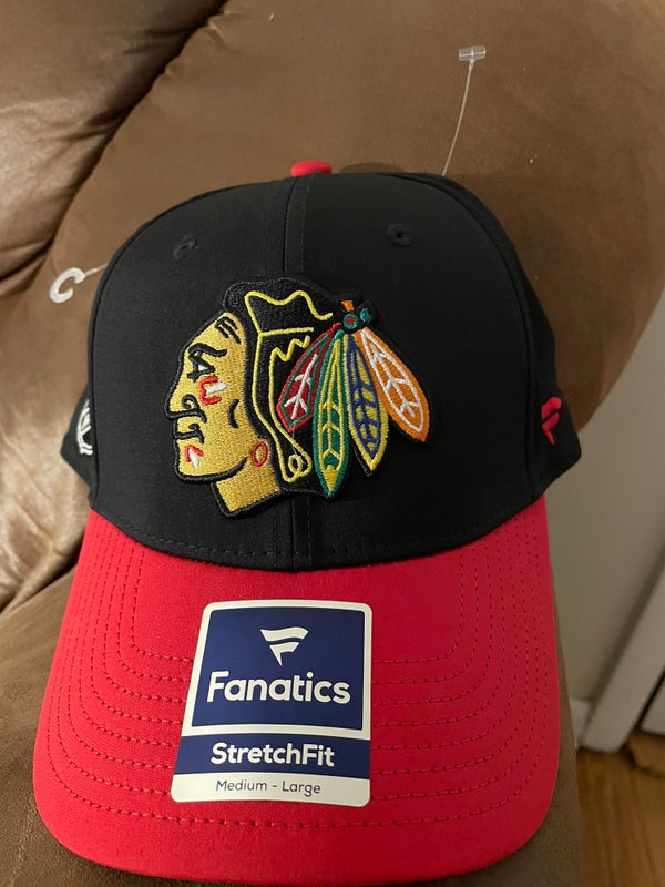 Gray Chicago Blackhawks used 7 3/8 New Era Hat