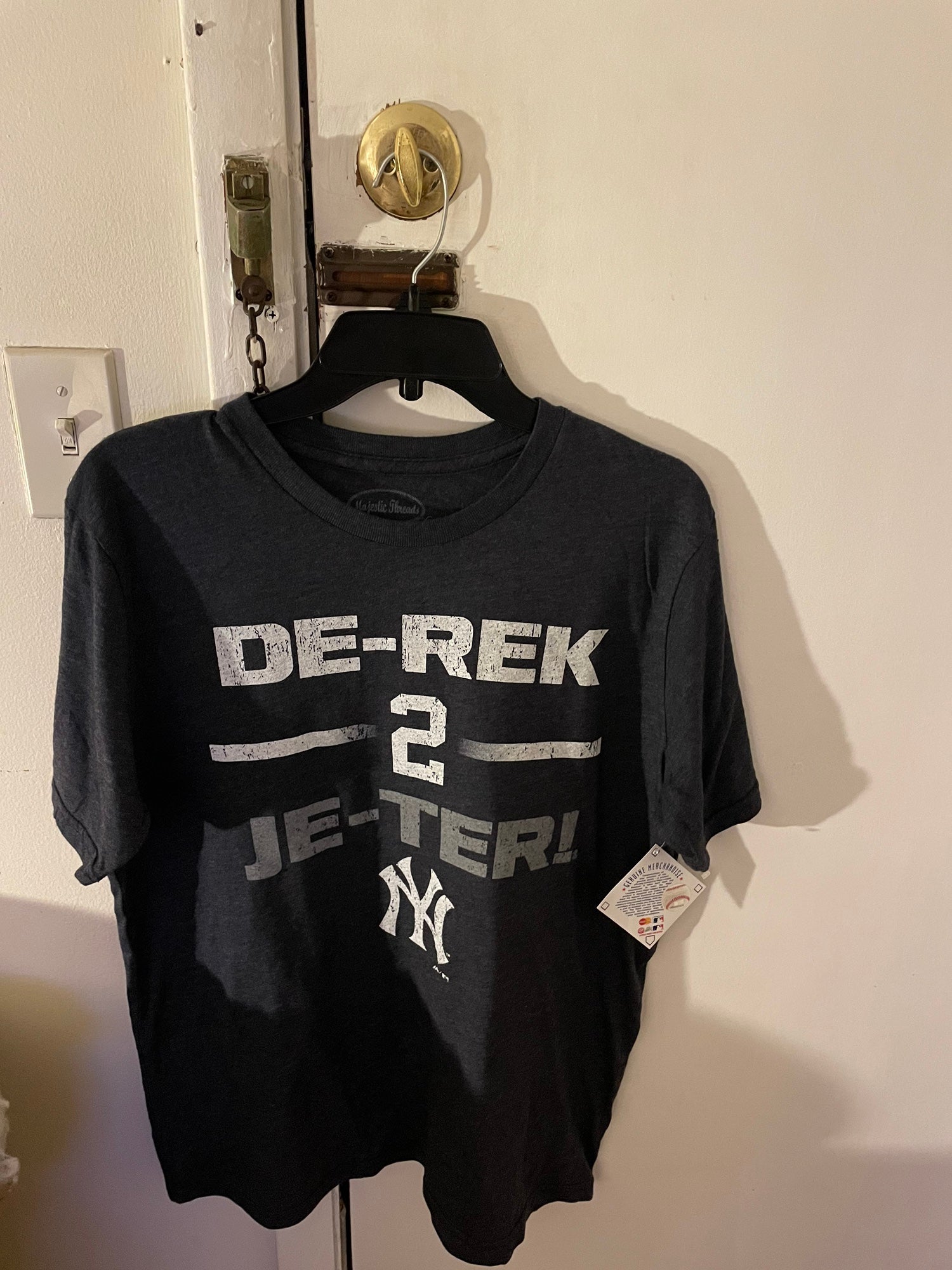 Vintage Lee Sport Derek Jeter New York Yankees T-Shirt Size Men's