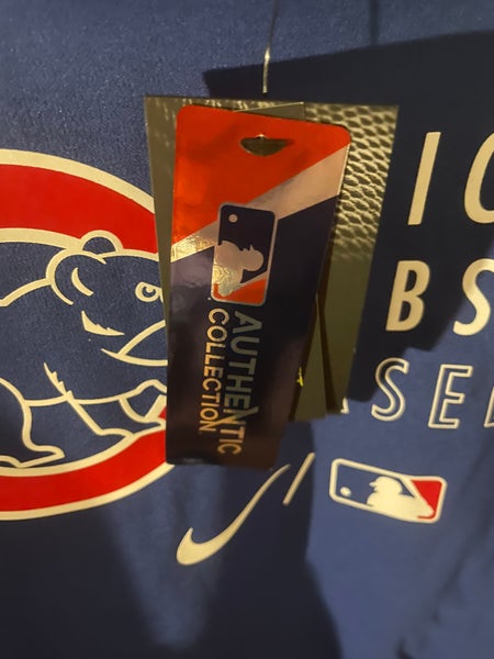 NWT XXL Chicago Cubs Nike BSBL Dri Fit Authentic Collection Shirt