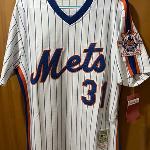 MIKE PIAZZA #31 NEW YORK METS 25TH ANNIVERSARY MEN'S JERSEY SIZE 44