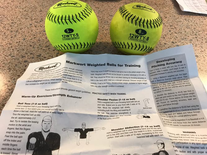 Markwort  Heavy & Light Pitcher Training  Softballs