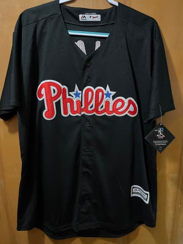 Majestic Roy Halladay #34 Philadelphia Phillies Baseball Jersey Size Large New With Tag