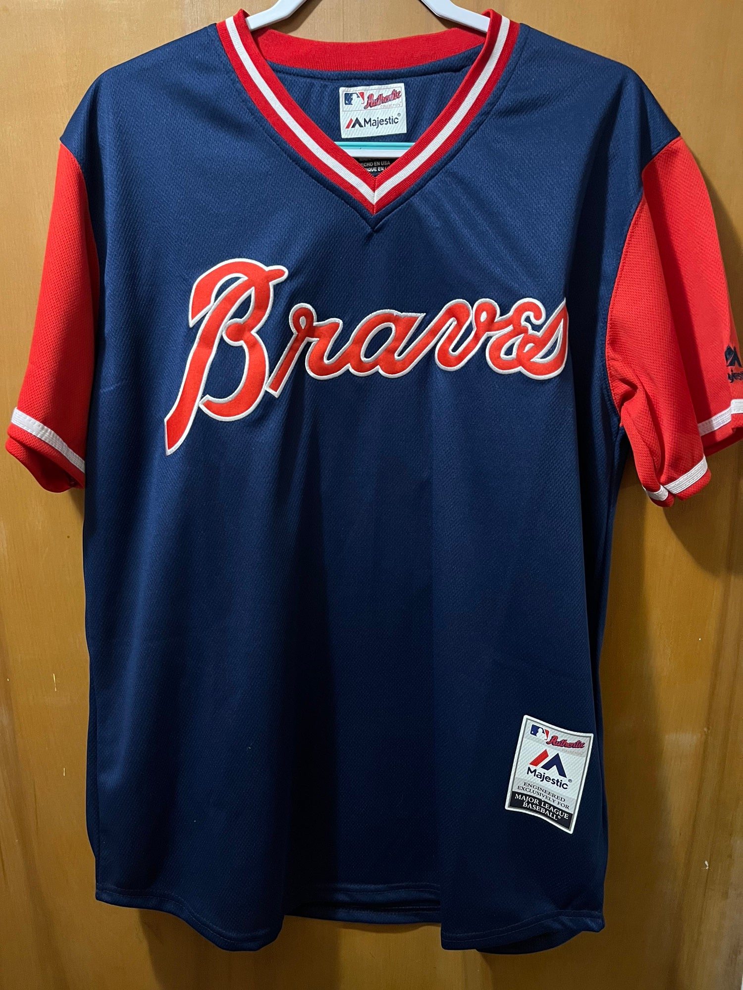 Men's Majestic MLB Atlanta Braves #5 Freddie Freeman Military Jersey Size  40 Sm