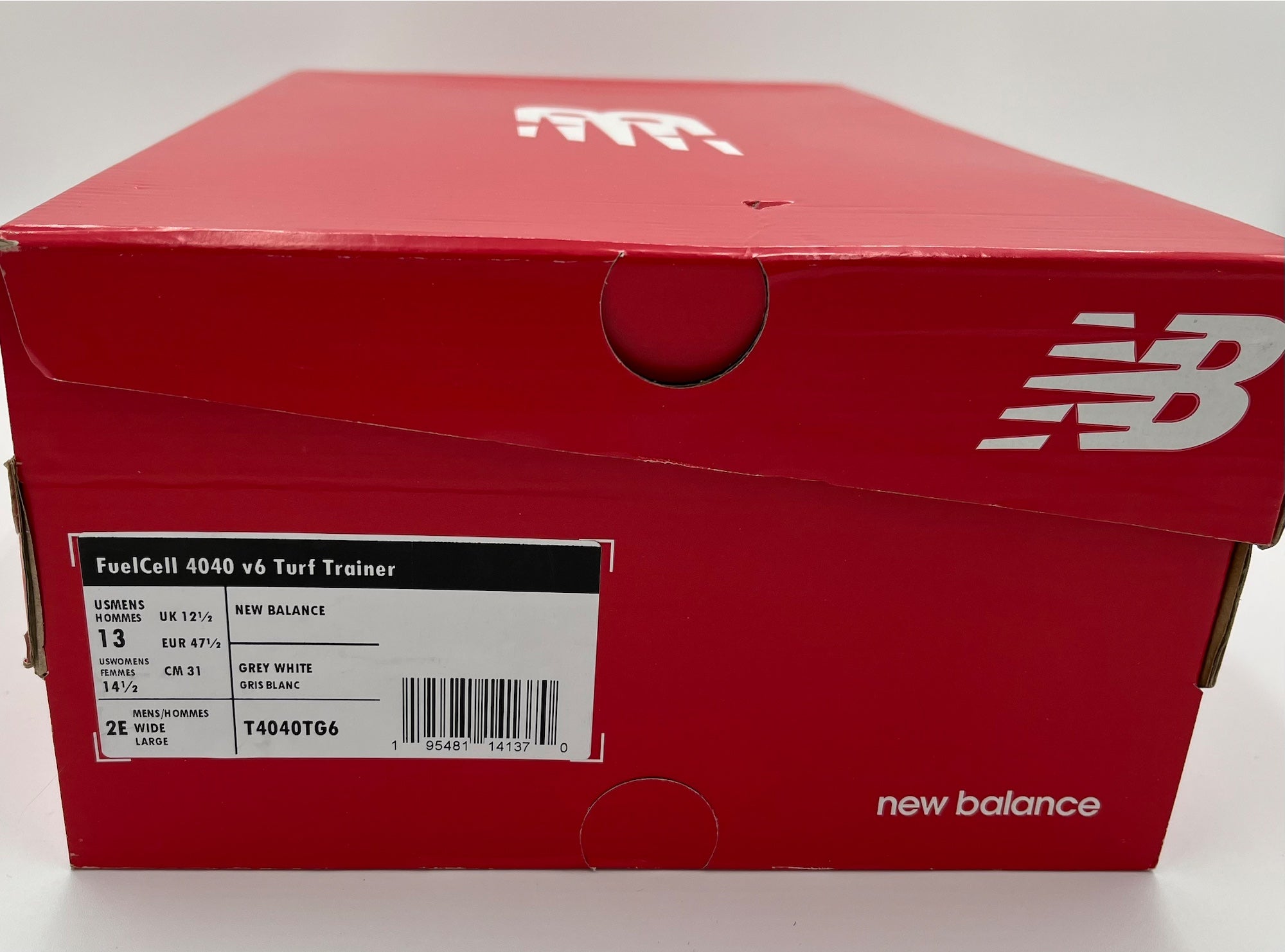 New Balance Men's FuelCell 4040 V6 Turf Baseball Shoes, Black/White / 10