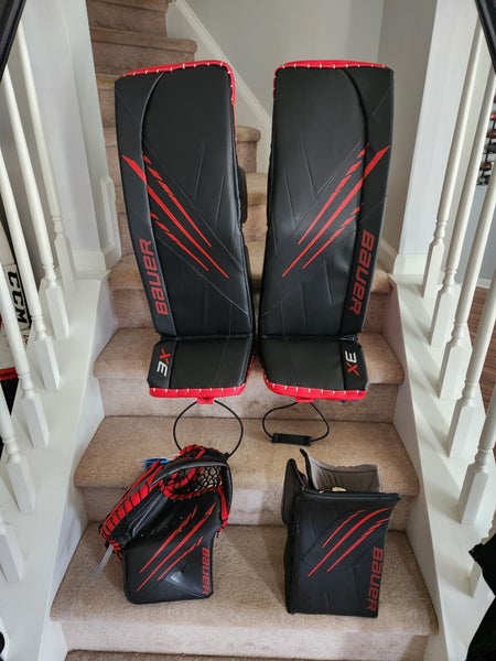 New Bauer Full Right Vapor 3x Goalie Full Set