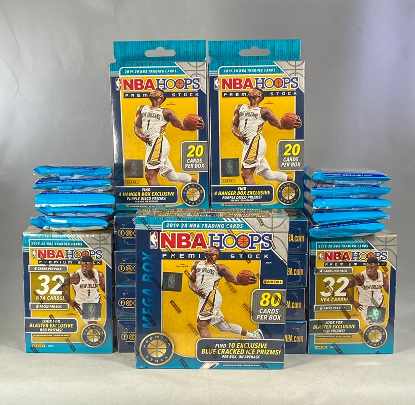 (23) Piece Bundle 2019-2020 Panini NBA Hoops Premium Stock Mega/Blasters/Sealed