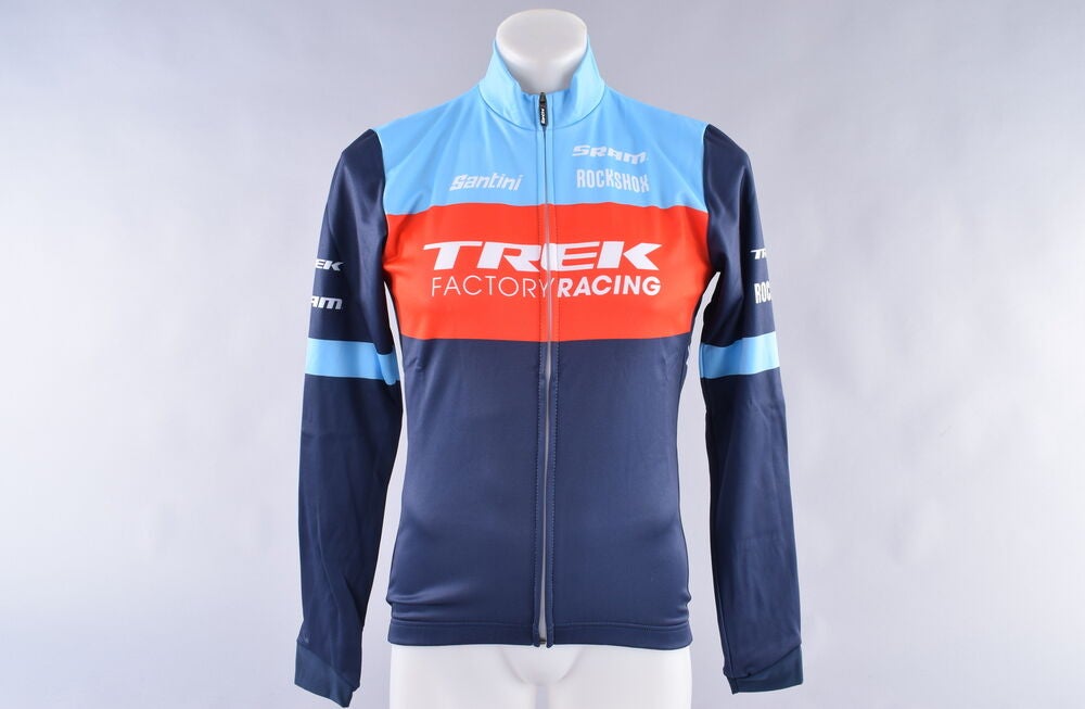 Santini Thermal Long Sleeve Jersey Men's Large Pro Fit Trek