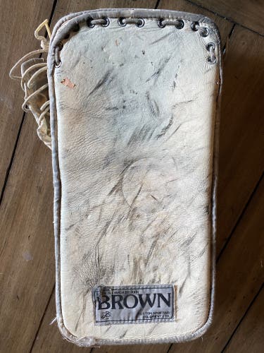 Vintage Brown Goalie Blocker