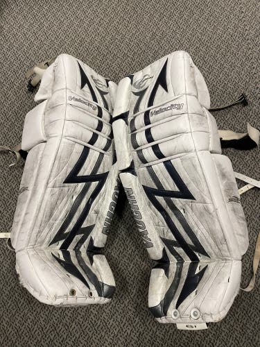 Used Vaughn 36” +1 Velocity 7500 goalie legs