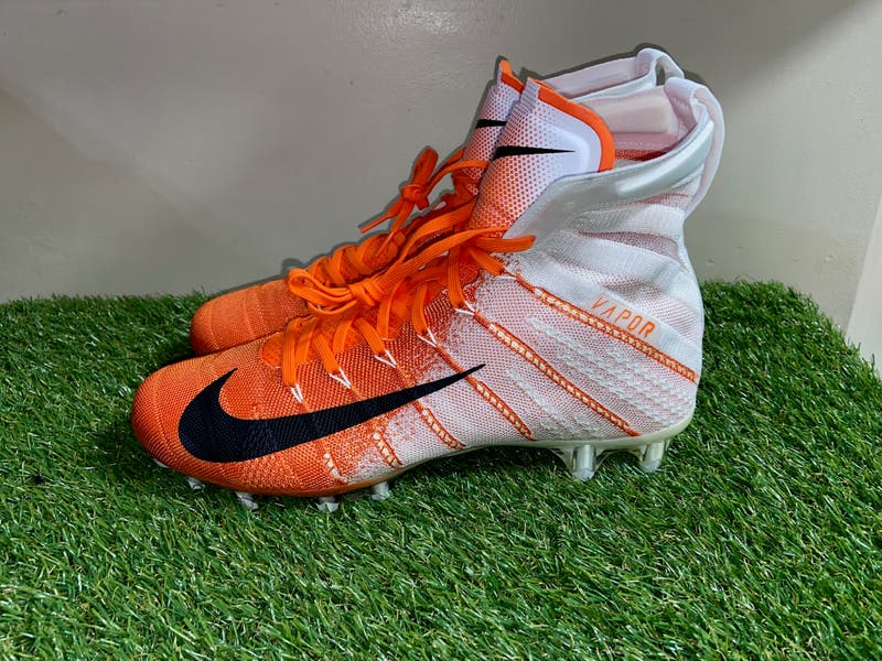 Nike Vapor Untouchable Pro 3 Mens 10 White/Orange Football Cleats 917165-106 Nike Vapor Untouchable Pro 3 Mens 10 White/Orange Football  main image 3