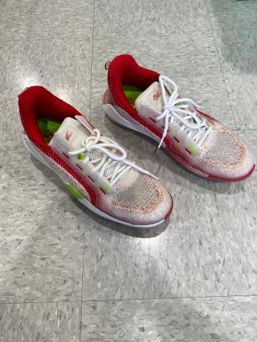 Used Red Men's 11.5 (W 12.5) Metal Under Armour Harper 6 Cleats