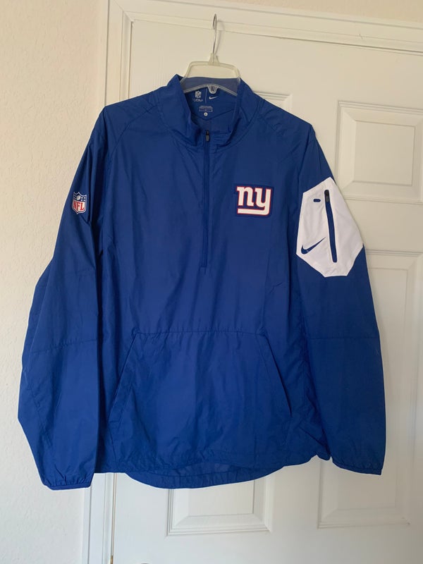 NFL New York Giants Men's Rain Jacket 1/3 Zip Large