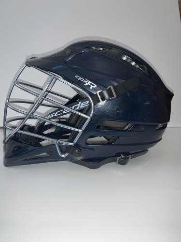 Cascade CPX-R Helmet Navy Chrome face mask Used